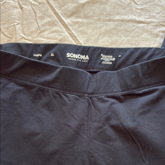 Sonoma Black Leggings with Elastic Waistband - Picture 2 of 2